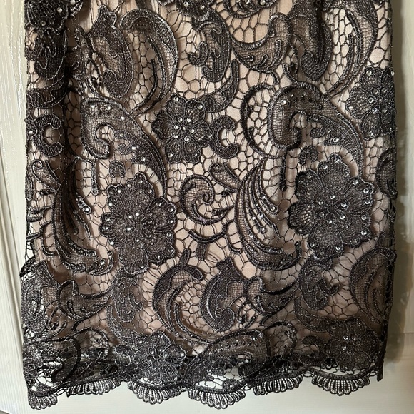 Dress with sheer and sequins - Picture 3 of 8